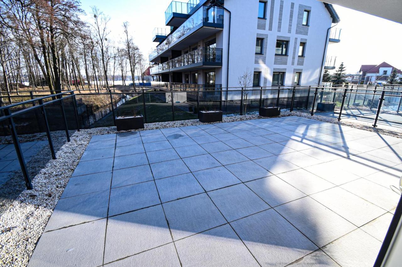 Apartament Villa Park Przy Plazy Z Widokiem Na Jezioro, Taras 50 M2 Ostróda Esterno foto
